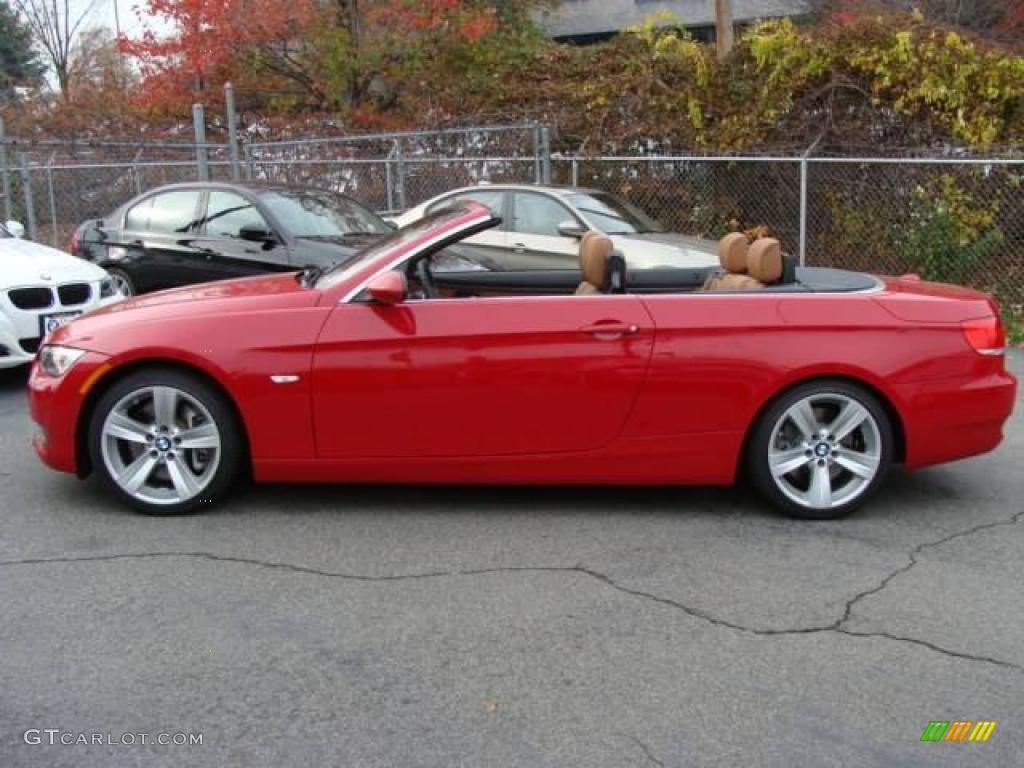 2009 3 Series 335i Convertible - Crimson Red / Saddle Brown Dakota Leather photo #8