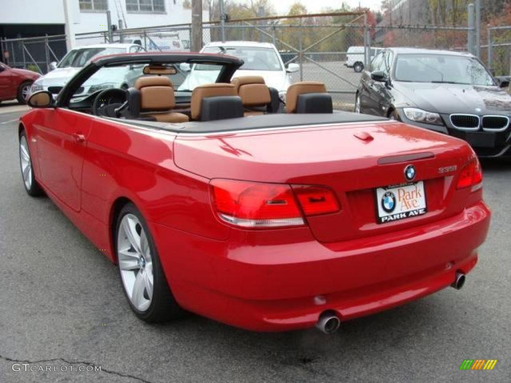 2009 3 Series 335i Convertible - Crimson Red / Saddle Brown Dakota Leather photo #10