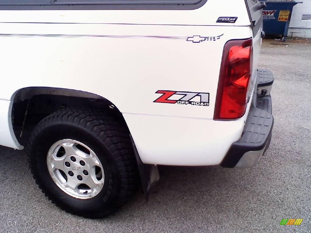 2003 Silverado 1500 Z71 Extended Cab 4x4 - Summit White / Dark Charcoal photo #7