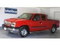 2003 Victory Red Chevrolet Silverado 1500 LS Extended Cab 4x4  photo #1