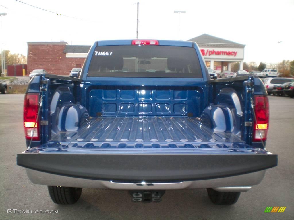 2010 Ram 1500 ST Quad Cab 4x4 - Deep Water Blue Pearl / Dark Slate/Medium Graystone photo #12