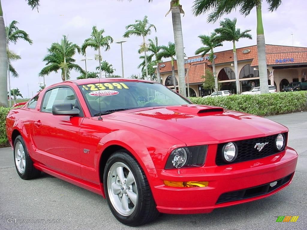 2008 Mustang GT Premium Coupe - Torch Red / Medium Parchment photo #1