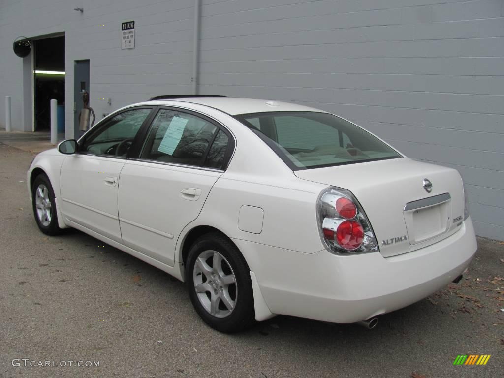 2006 Altima 3.5 SL - Satin White Pearl / Blond photo #3