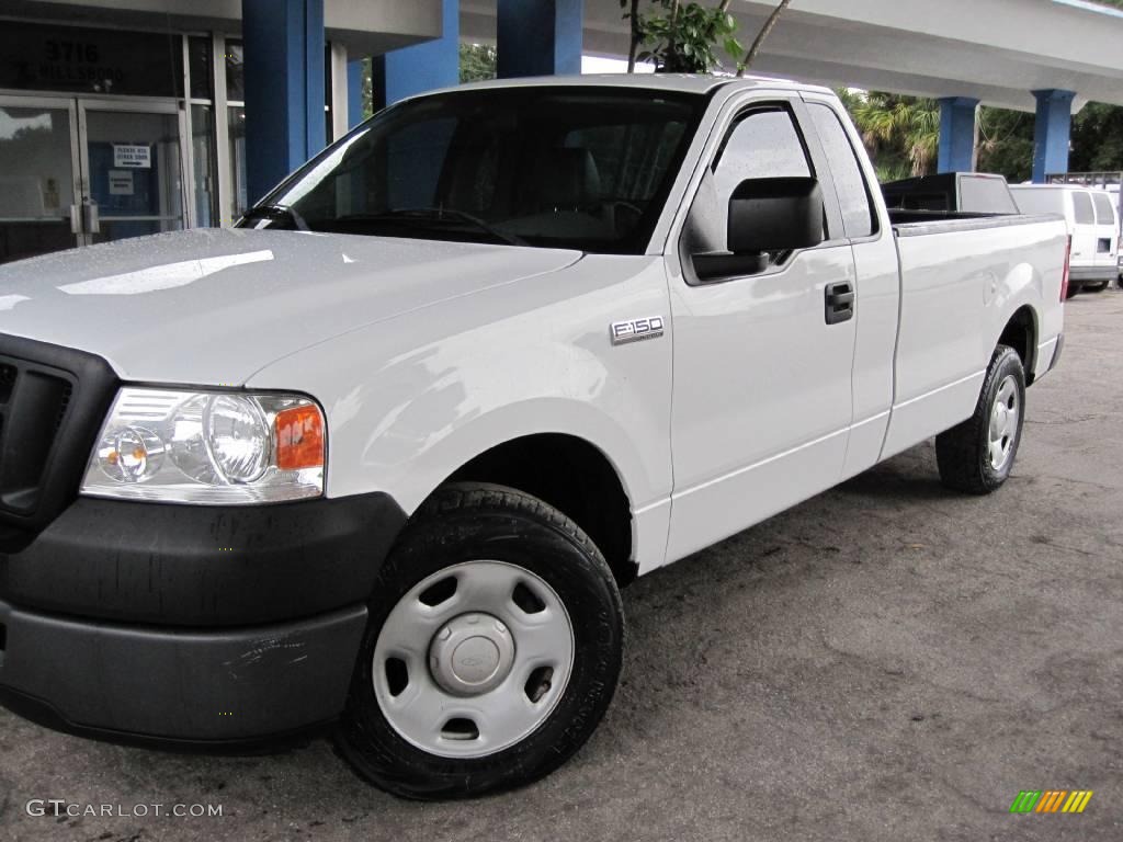 2006 F150 XL Regular Cab - Oxford White / Medium Flint photo #6