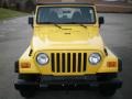 2000 Solar Yellow Jeep Wrangler SE 4x4  photo #8
