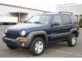 2002 Patriot Blue Pearlcoat Jeep Liberty Sport 4x4  photo #1