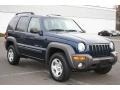 2002 Patriot Blue Pearlcoat Jeep Liberty Sport 4x4  photo #3