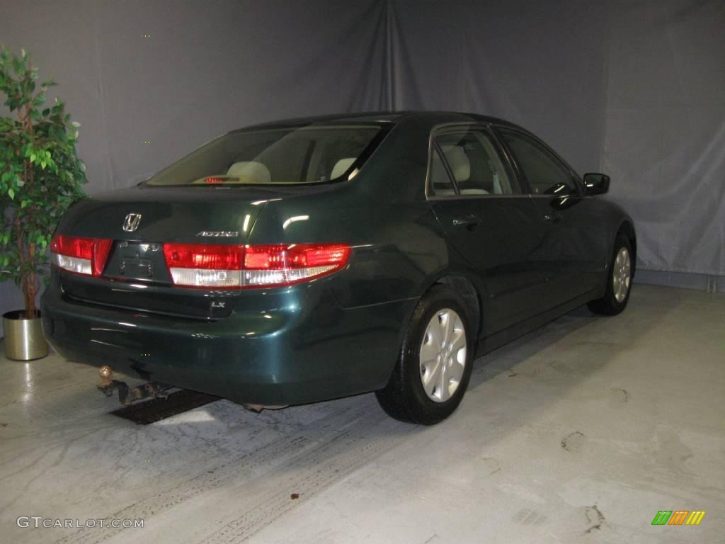 2003 Accord LX Sedan - Noble Green Pearl / Ivory photo #3