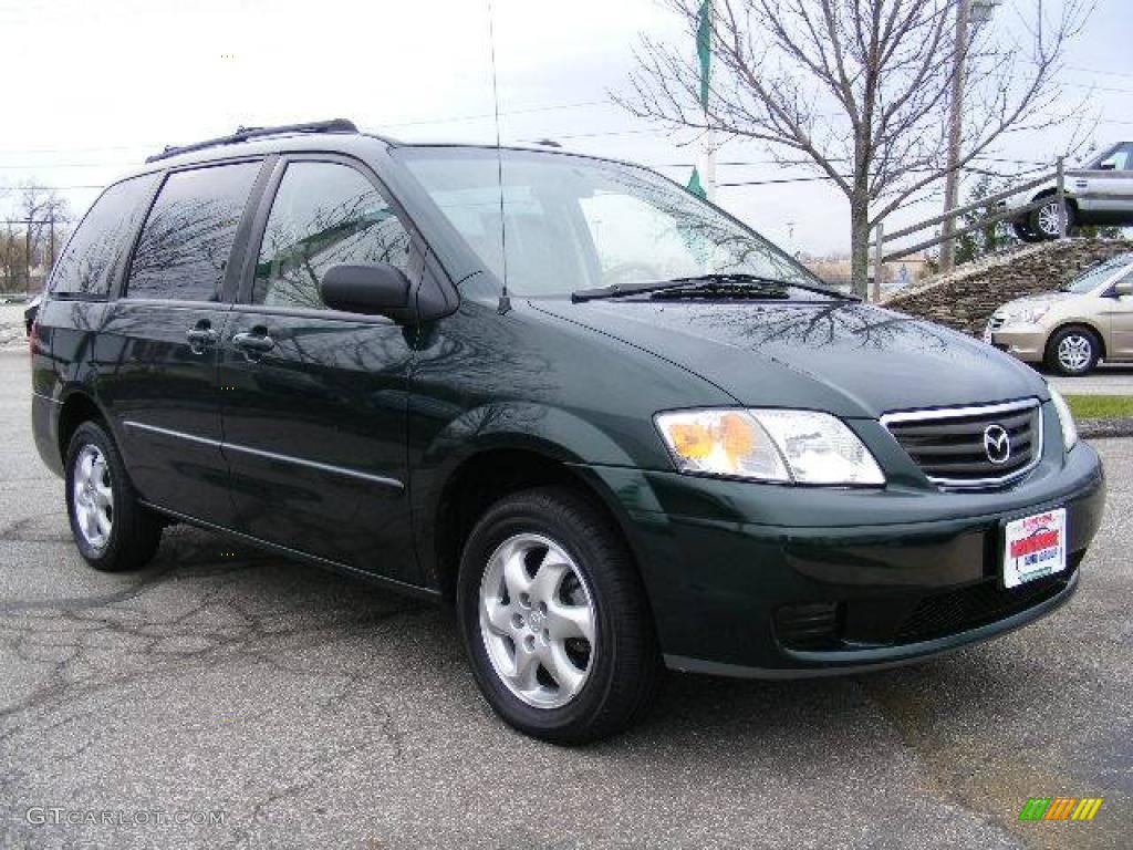2000 MPV LX - Rainforest Green Mica / Beige photo #7