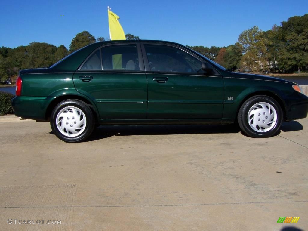 2001 Protege LX - Emerald Green Mica / Beige photo #3