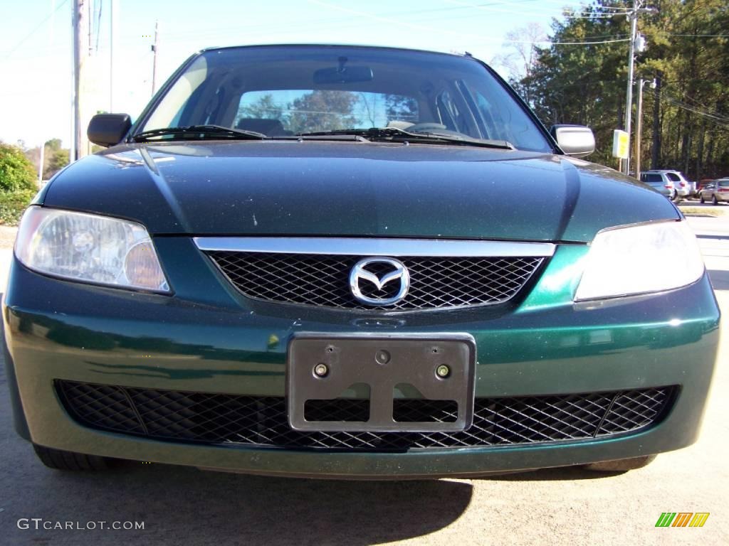 2001 Protege LX - Emerald Green Mica / Beige photo #9