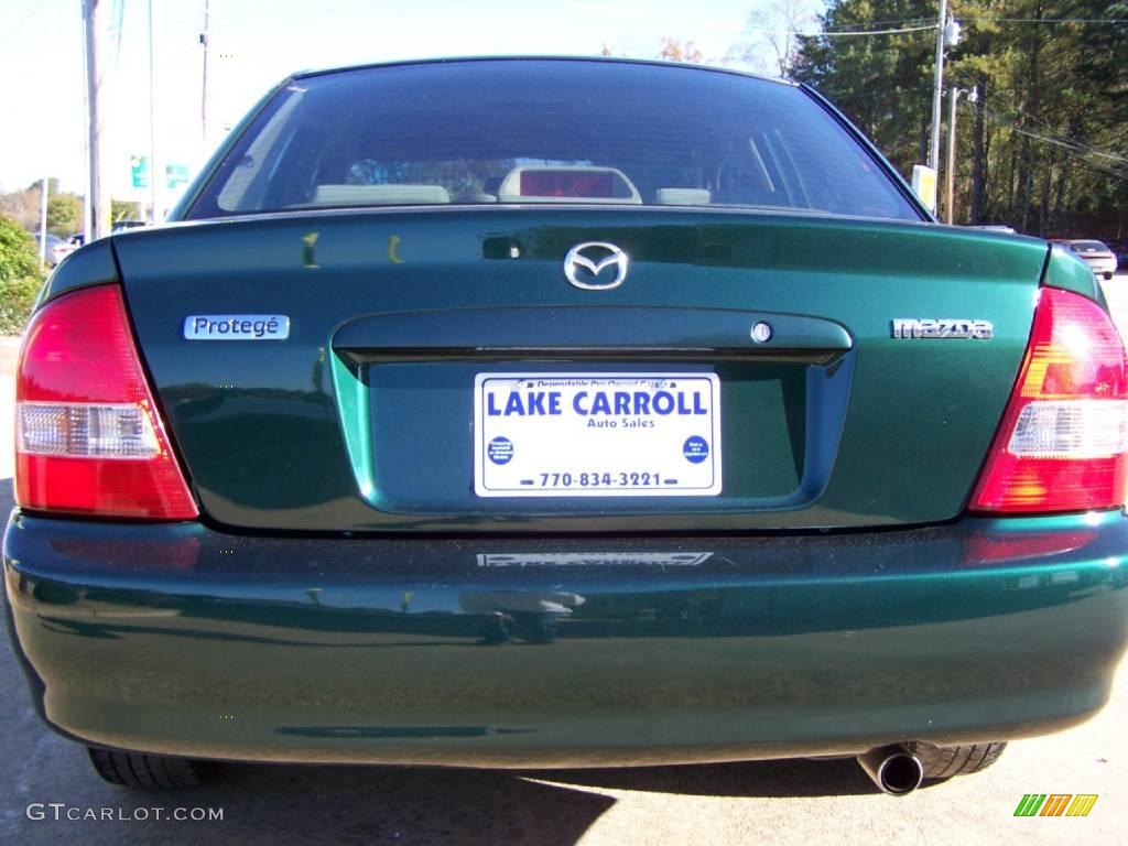 2001 Protege LX - Emerald Green Mica / Beige photo #10