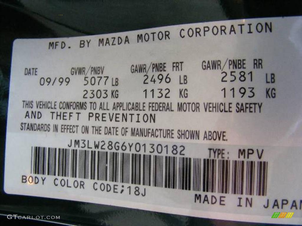 2000 MPV LX - Rainforest Green Mica / Beige photo #30