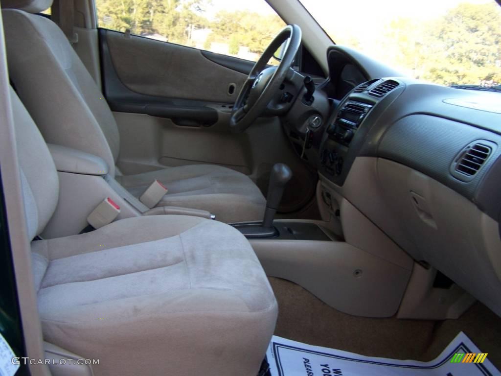2001 Protege LX - Emerald Green Mica / Beige photo #24