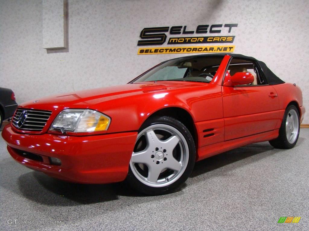 2001 SL 500 Roadster - Magma Red / Shell photo #1