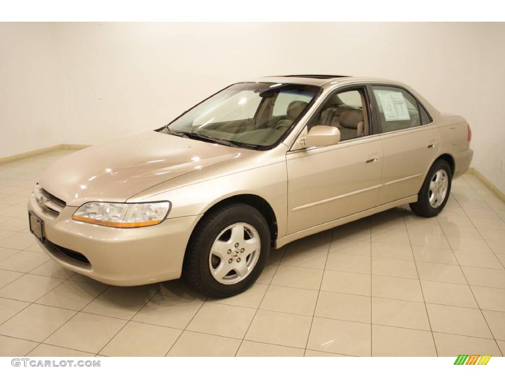 2000 Accord EX V6 Sedan - Naples Gold Metallic / Ivory photo #3