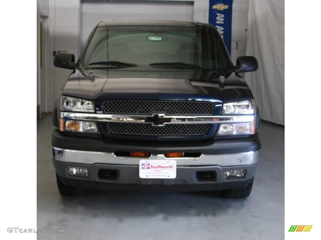 2005 Silverado 1500 Z71 Crew Cab 4x4 - Dark Blue Metallic / Dark Charcoal photo #2