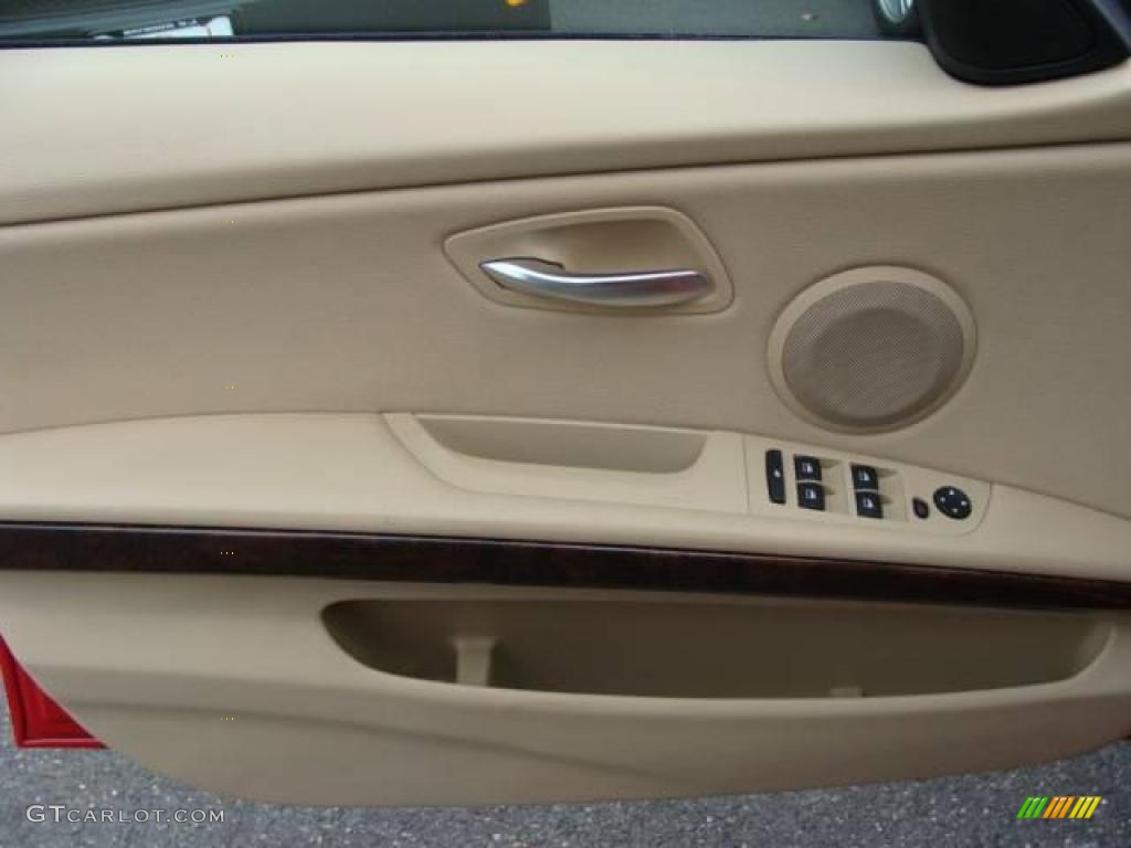 2007 3 Series 328xi Sedan - Crimson Red / Beige photo #9