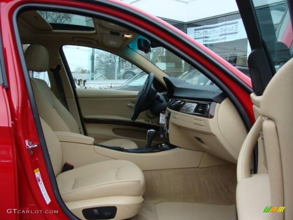 2007 3 Series 328xi Sedan - Crimson Red / Beige photo #22