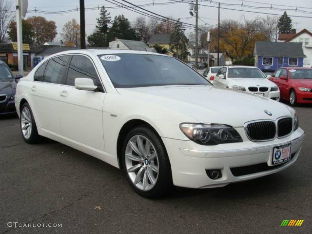 2007 7 Series 750Li Sedan - Alpine White / Cream Beige photo #2