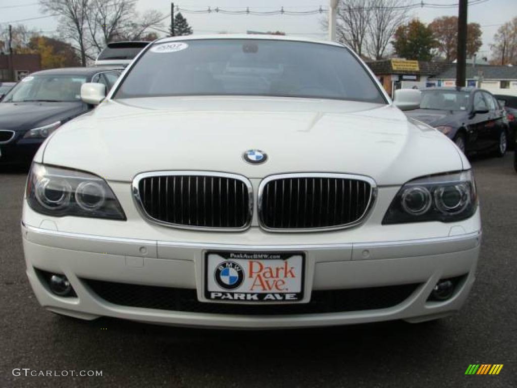 2007 7 Series 750Li Sedan - Alpine White / Cream Beige photo #3