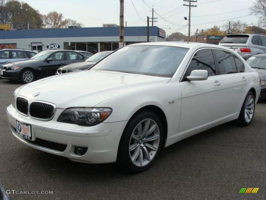 2007 7 Series 750Li Sedan - Alpine White / Cream Beige photo #4