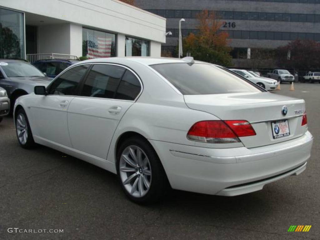 2007 7 Series 750Li Sedan - Alpine White / Cream Beige photo #6