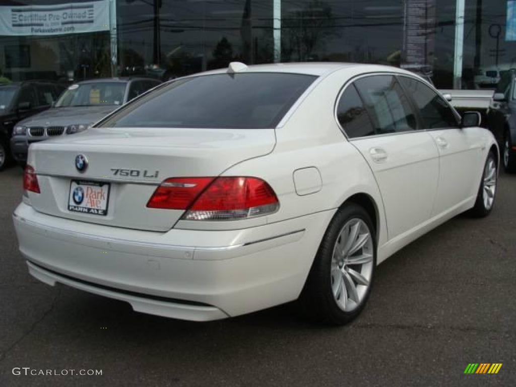 2007 7 Series 750Li Sedan - Alpine White / Cream Beige photo #8
