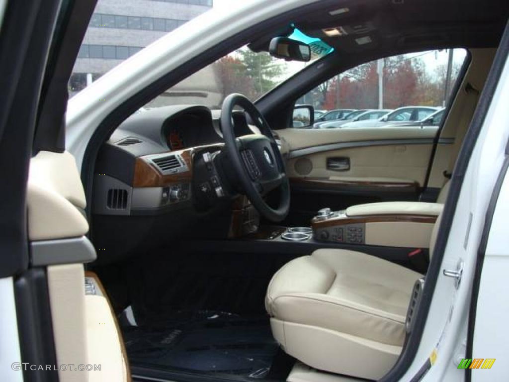 2007 7 Series 750Li Sedan - Alpine White / Cream Beige photo #10