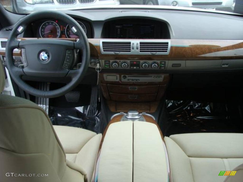 2007 7 Series 750Li Sedan - Alpine White / Cream Beige photo #12