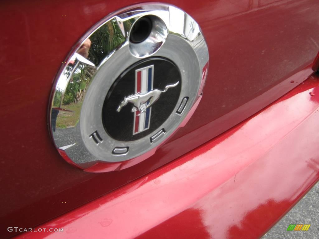 2007 Mustang V6 Premium Convertible - Redfire Metallic / Medium Parchment photo #12