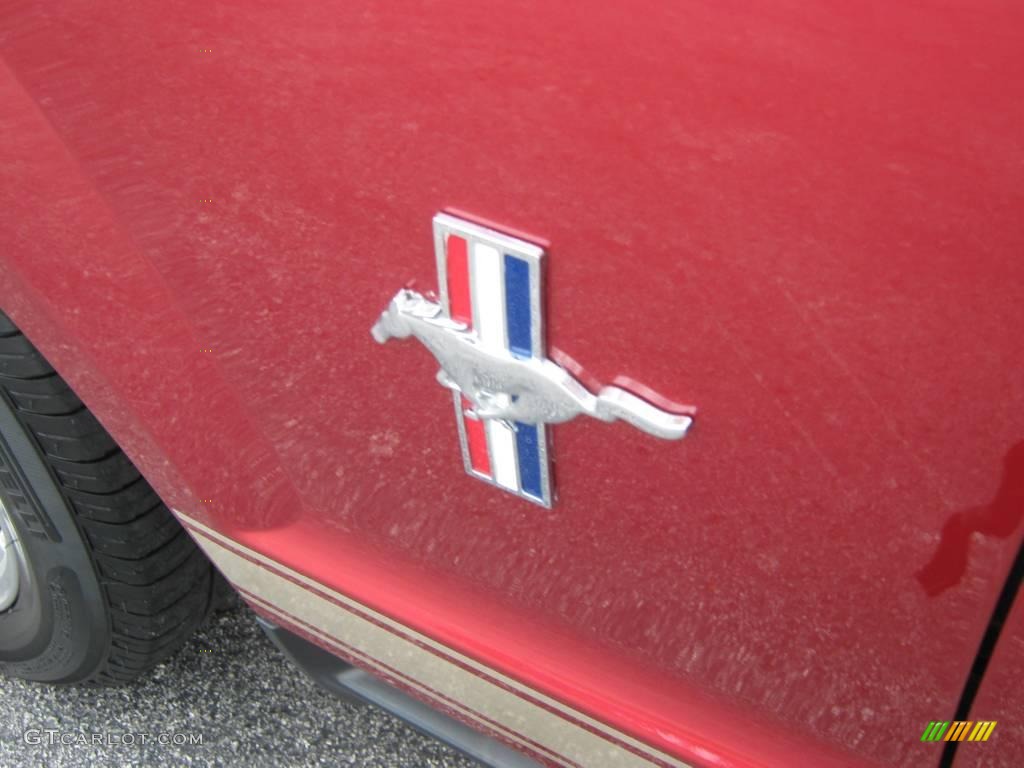 2007 Mustang V6 Premium Convertible - Redfire Metallic / Medium Parchment photo #13