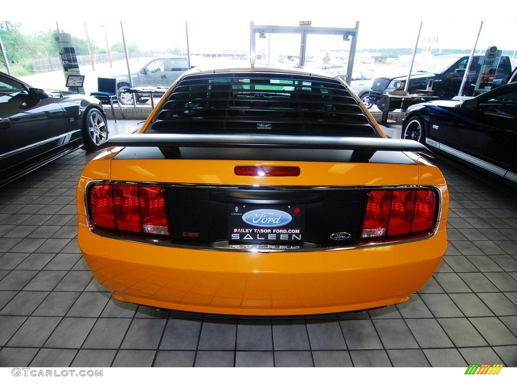 2007 Mustang Saleen Parnelli Jones Edition - Grabber Orange / Black Leather photo #3