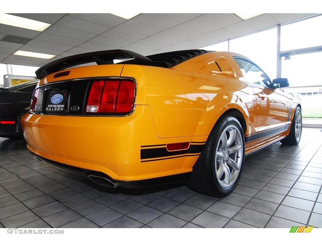 2007 Mustang Saleen Parnelli Jones Edition - Grabber Orange / Black Leather photo #4