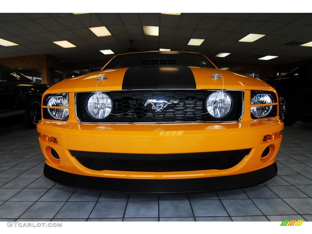 2007 Mustang Saleen Parnelli Jones Edition - Grabber Orange / Black Leather photo #6