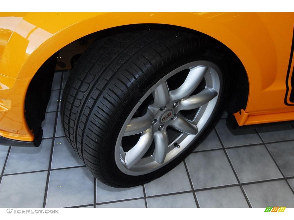 2007 Mustang Saleen Parnelli Jones Edition - Grabber Orange / Black Leather photo #8