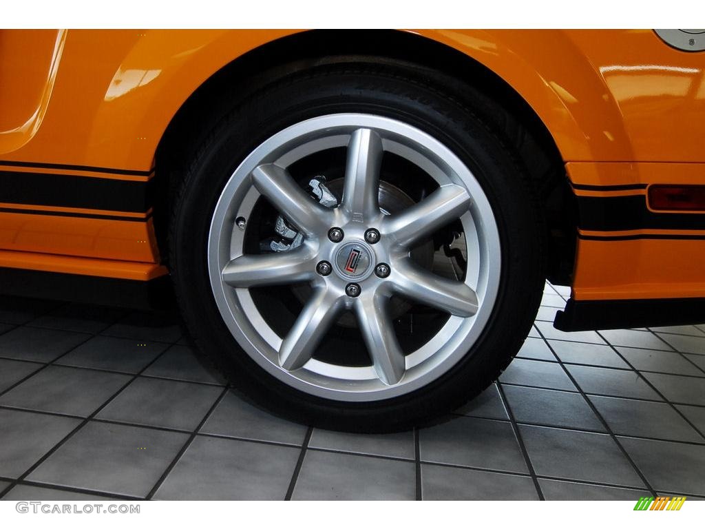 2007 Mustang Saleen Parnelli Jones Edition - Grabber Orange / Black Leather photo #9