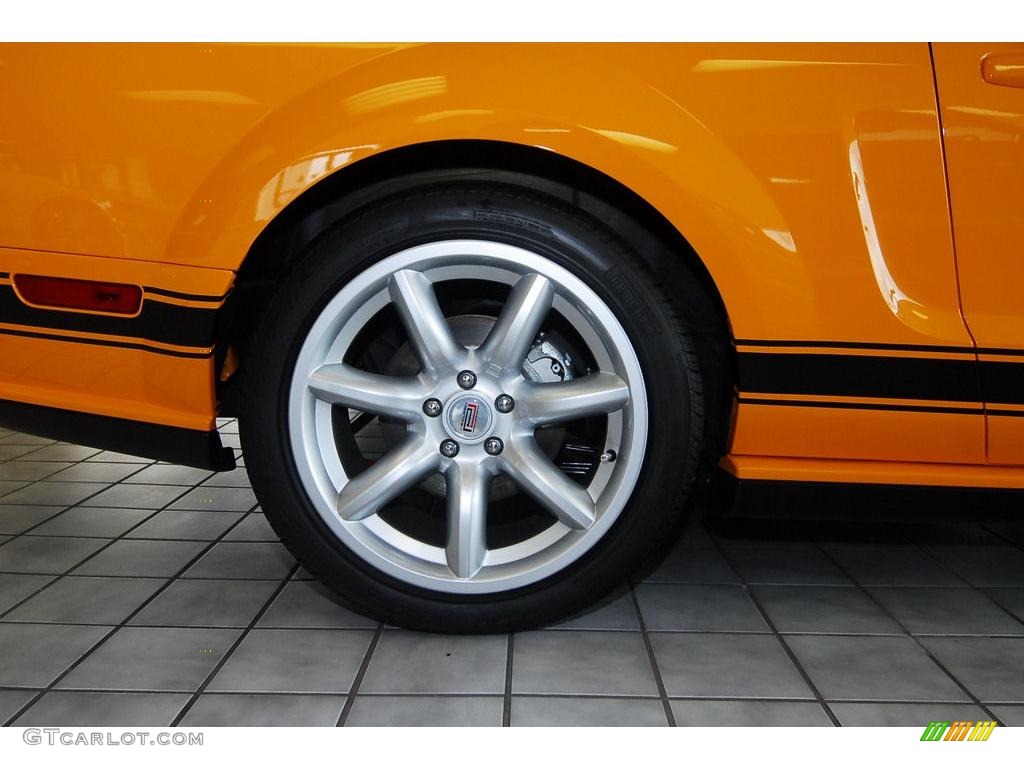 2007 Mustang Saleen Parnelli Jones Edition - Grabber Orange / Black Leather photo #10