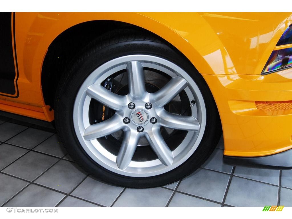 2007 Mustang Saleen Parnelli Jones Edition - Grabber Orange / Black Leather photo #11