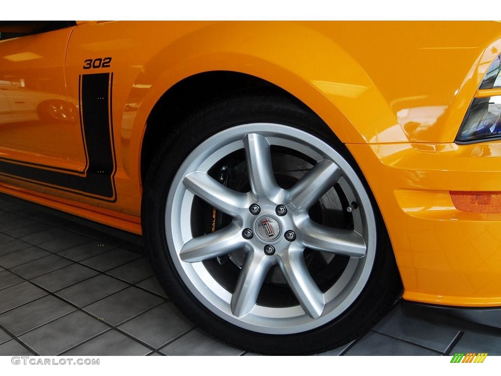 2007 Mustang Saleen Parnelli Jones Edition - Grabber Orange / Black Leather photo #12