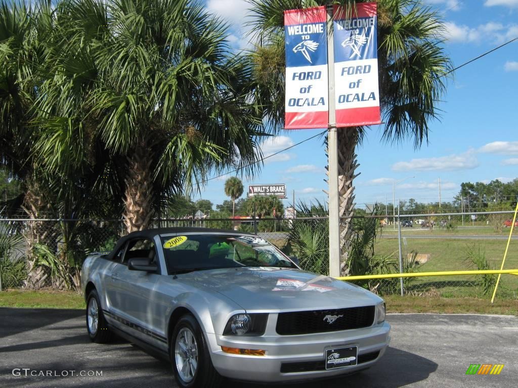 Brilliant Silver Metallic Ford Mustang