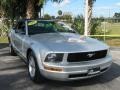 2008 Brilliant Silver Metallic Ford Mustang V6 Deluxe Convertible  photo #9