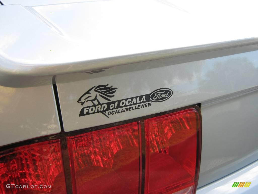 2008 Mustang V6 Deluxe Convertible - Brilliant Silver Metallic / Dark Charcoal photo #10