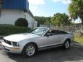 2008 Brilliant Silver Metallic Ford Mustang V6 Deluxe Convertible  photo #12