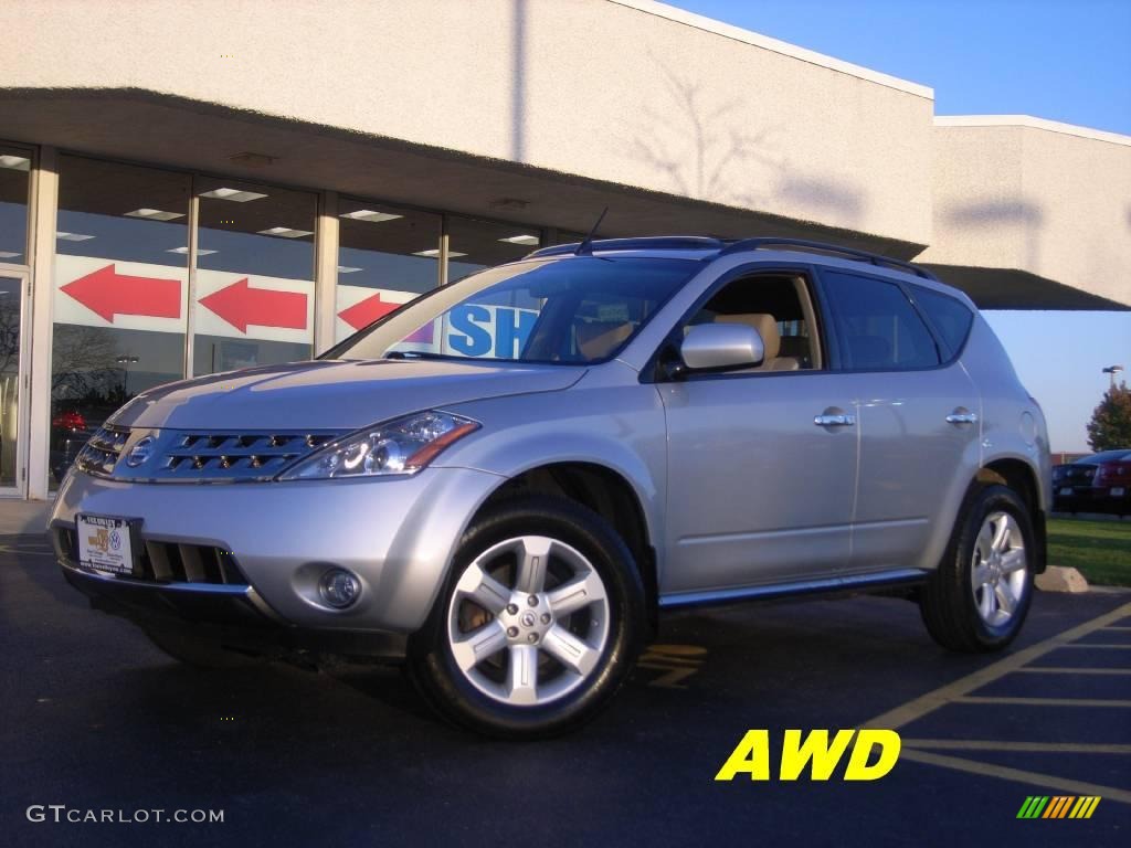 2006 Murano SL AWD - Brilliant Silver Metallic / Cafe Latte photo #1