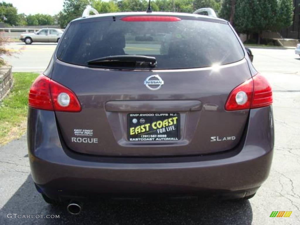 2008 Rogue SL AWD - Iridium Graphite Metallic / Black photo #4