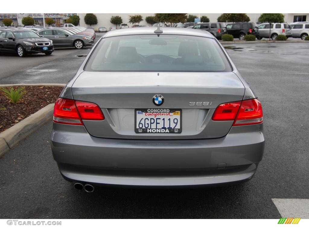 2009 3 Series 328i Coupe - Space Grey Metallic / Black photo #4