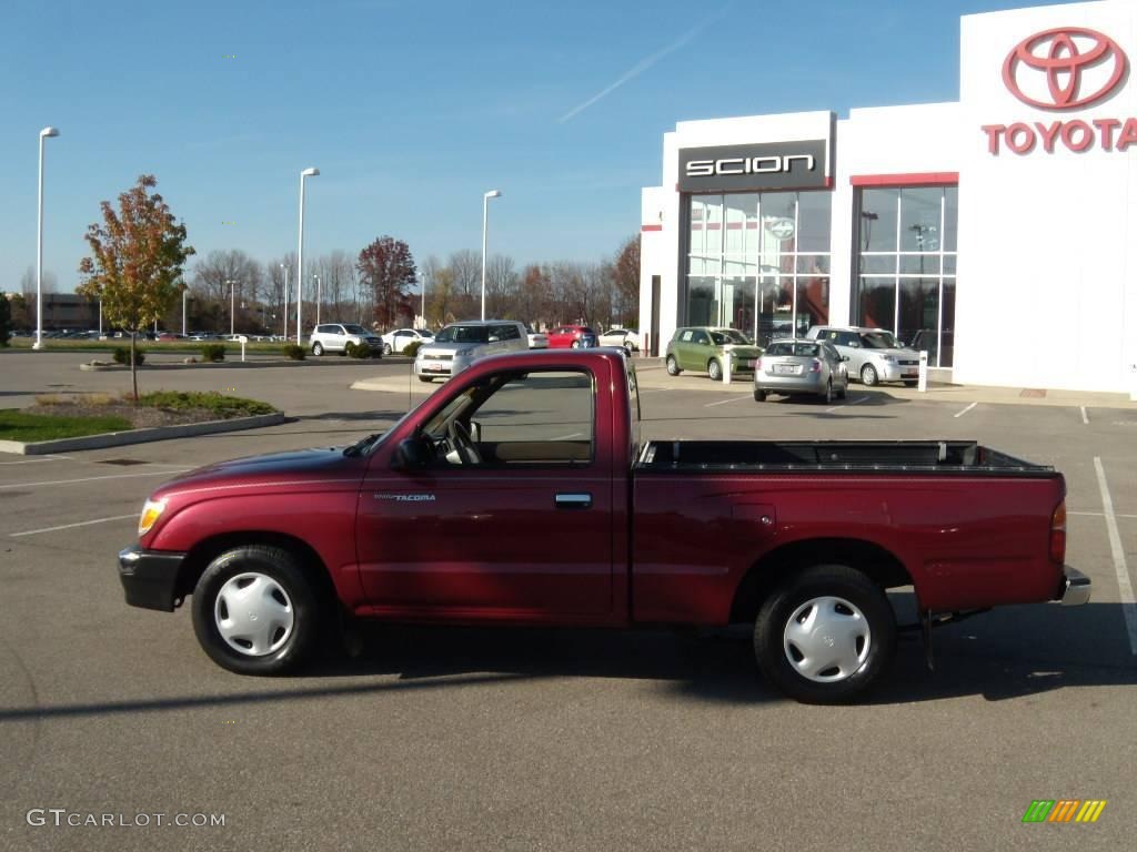 1998 Tacoma Regular Cab - Sunfire Red Pearl Metallic / Oak photo #2