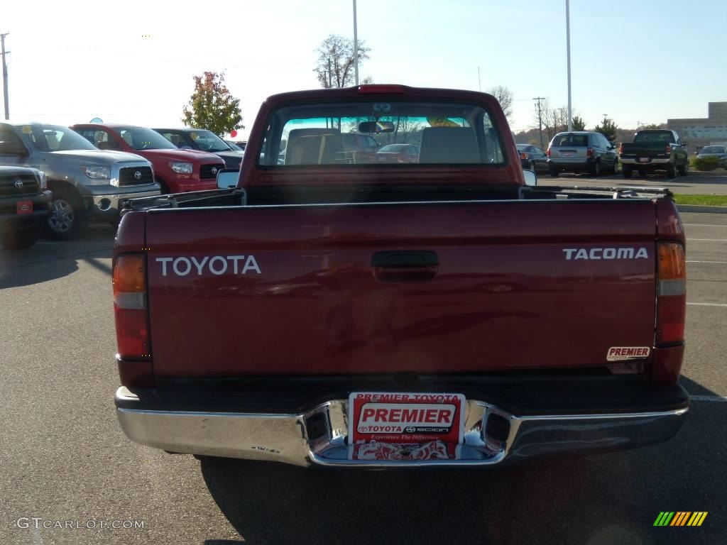 1998 Tacoma Regular Cab - Sunfire Red Pearl Metallic / Oak photo #4