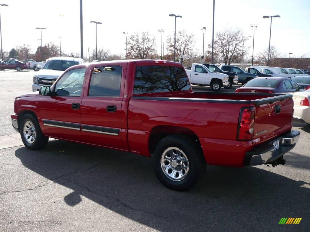 2006 Silverado 1500 LT Crew Cab - Victory Red / Dark Charcoal photo #4